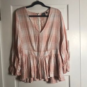 Pink Plaid, 3/4 shirt